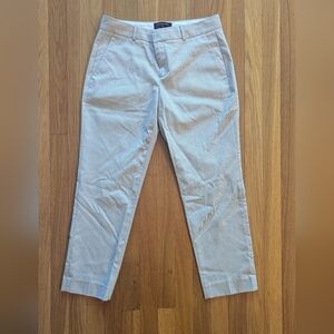 Banana Republic Avery Tan Pinstripe Pants